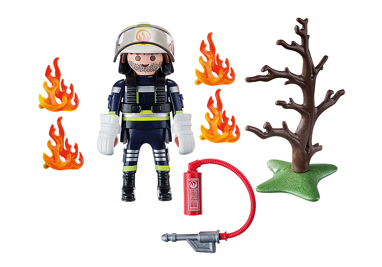 9093「スペシャル・プラス」 消防隊員と燃える木