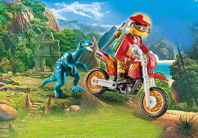9431「恐竜アイランド」 ラプトルとモトクロスバイク