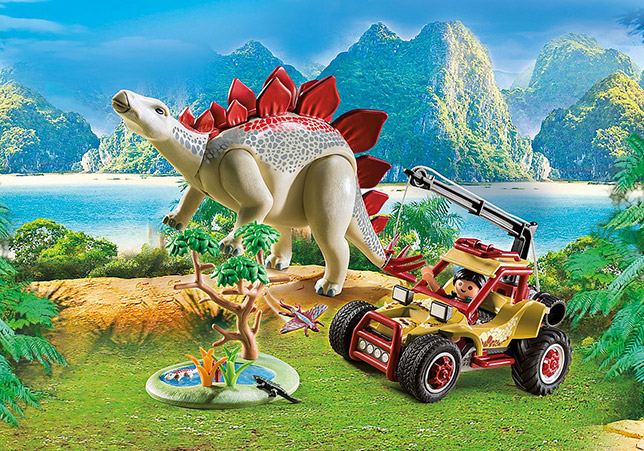 9432「恐竜アイランド」 ステゴサウルスとジープ